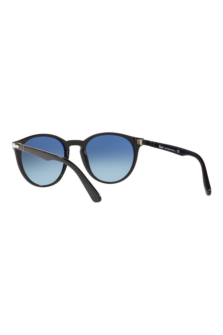 Phantos 52mm Gradient Round Sunglasses, Alternate, color, BLACK
