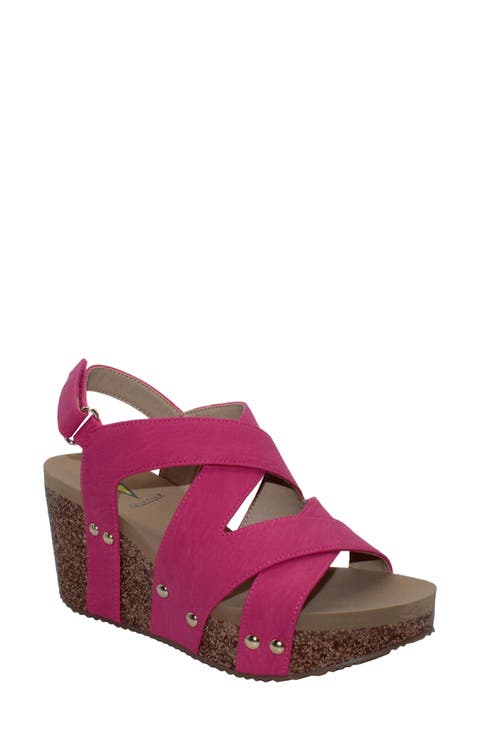 Tory Crisscross Wedge Sandal (Women)
