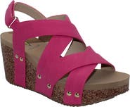 Volatile Tory Crisscross Wedge Sandal