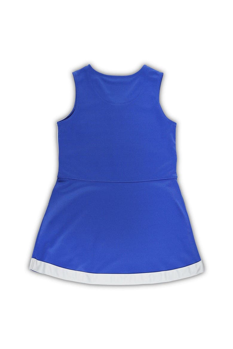 Girls Preschool Royal/Gray Kentucky Wildcats Two-Piece Cheer Captain Jumper Dress & Bloomers Set, Alternate, color, Royal