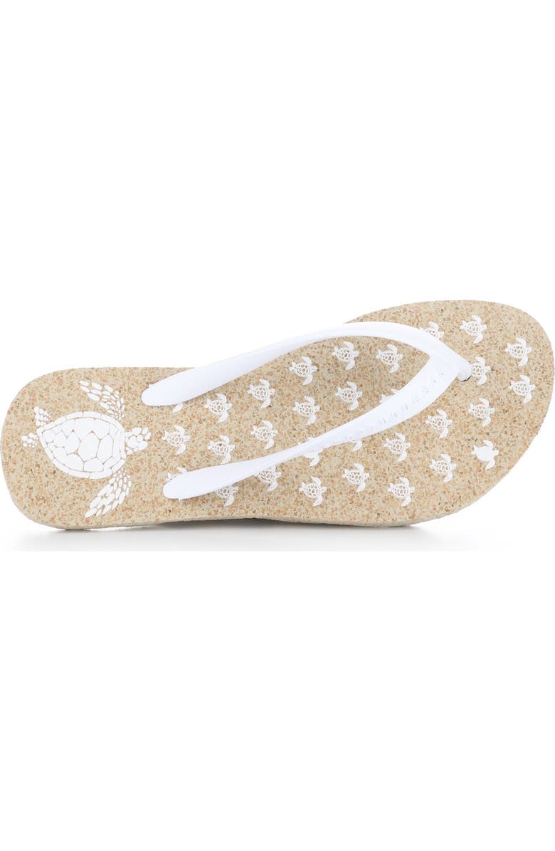 Asportuguesas by Fly London Turtle Flip Flop, Alternate, color, Natural/ White Rubber