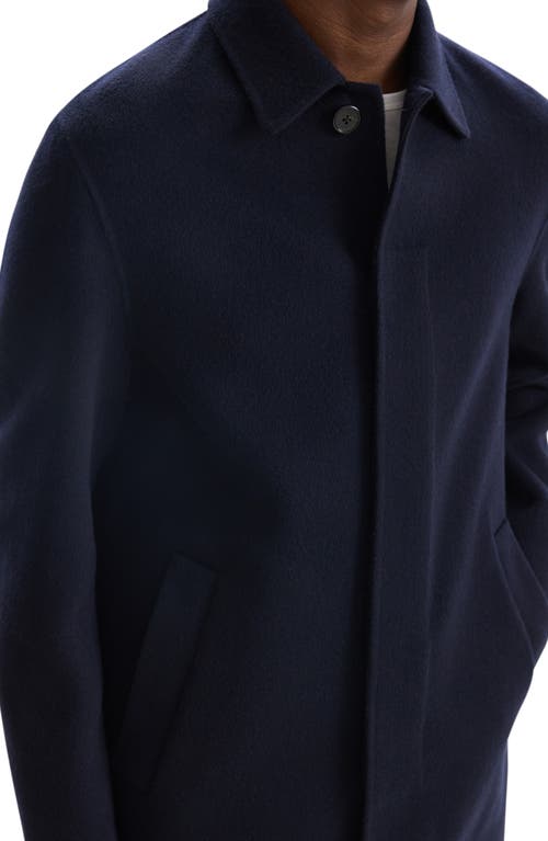 THEORY THEORY DOUBLE FACE WOOL BLEND CAR COAT 