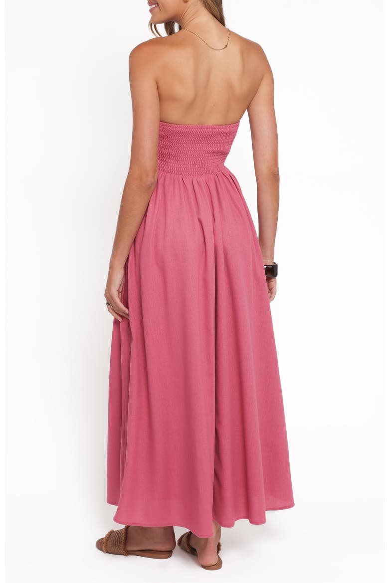 Nesta Strapless Maxi Dress, Alternate, color, PETAL PINK