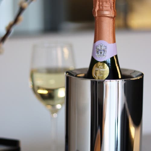 Nick Munro Trombone Wine Cooler In Silver