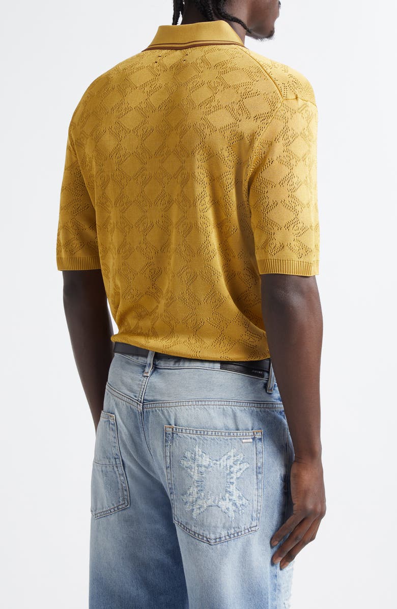 AMIRI MA Quad Tipped Pointelle Polo, Alternate, color, 