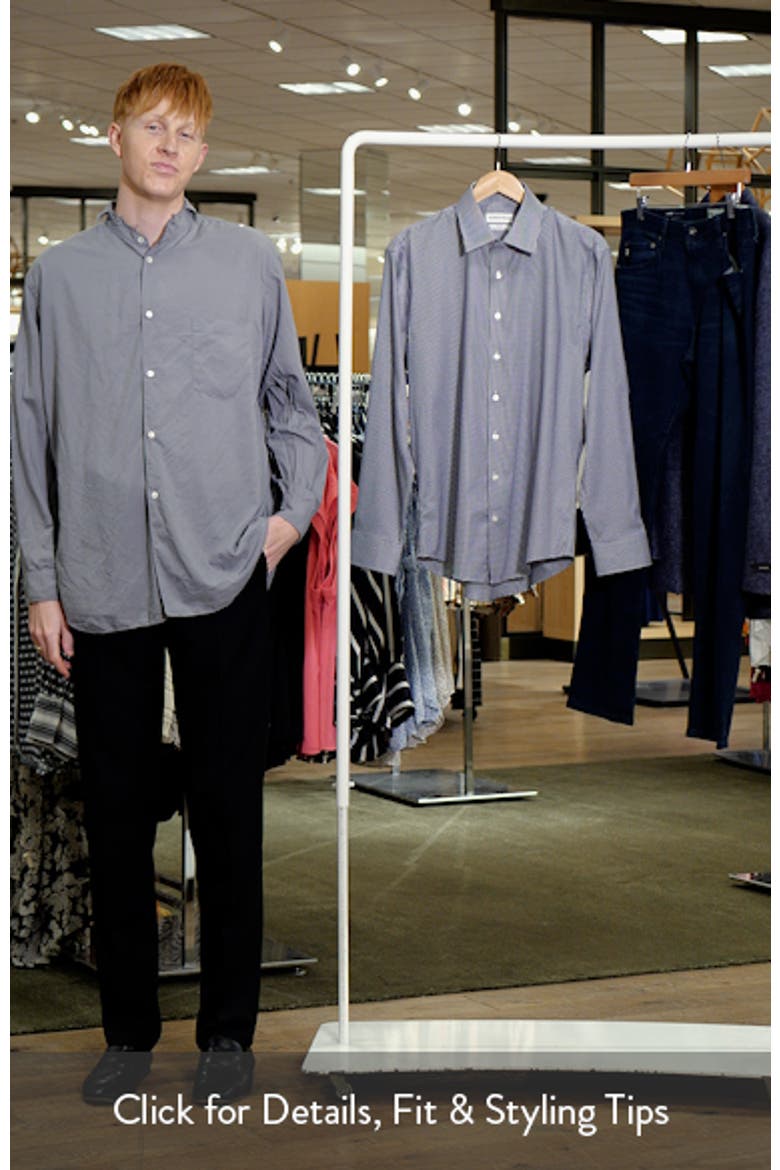 Trim Fit Gingham Premium Performance Dress Shirt video