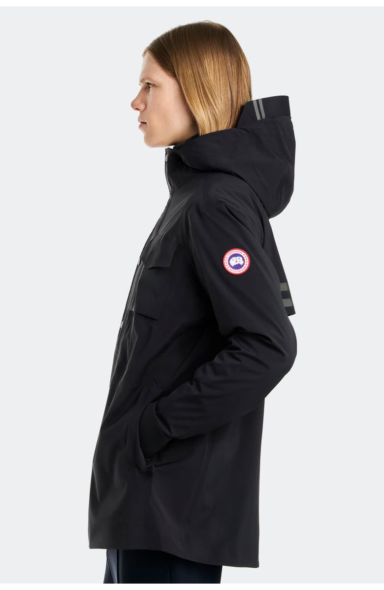 Canada Goose Nanaimo Rain Jacket, Alternate, color, Black