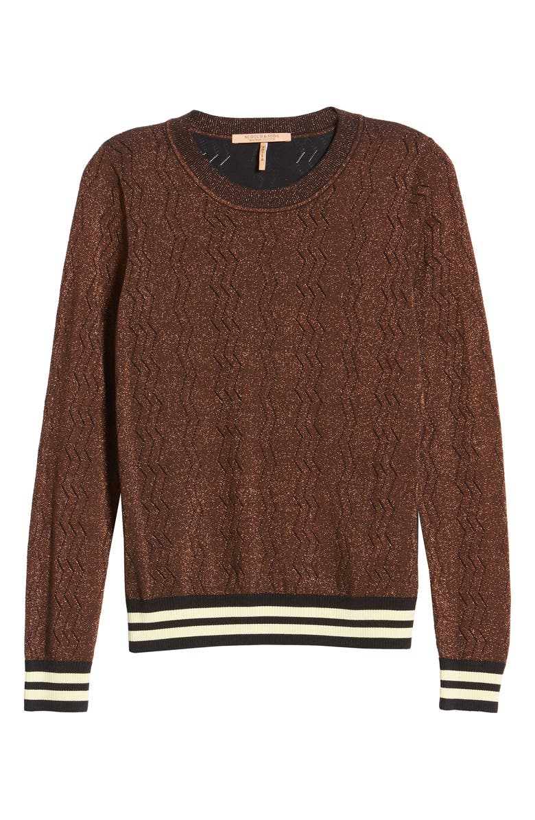 Scotch & Soda Stripe Sweater, Alternate, color,