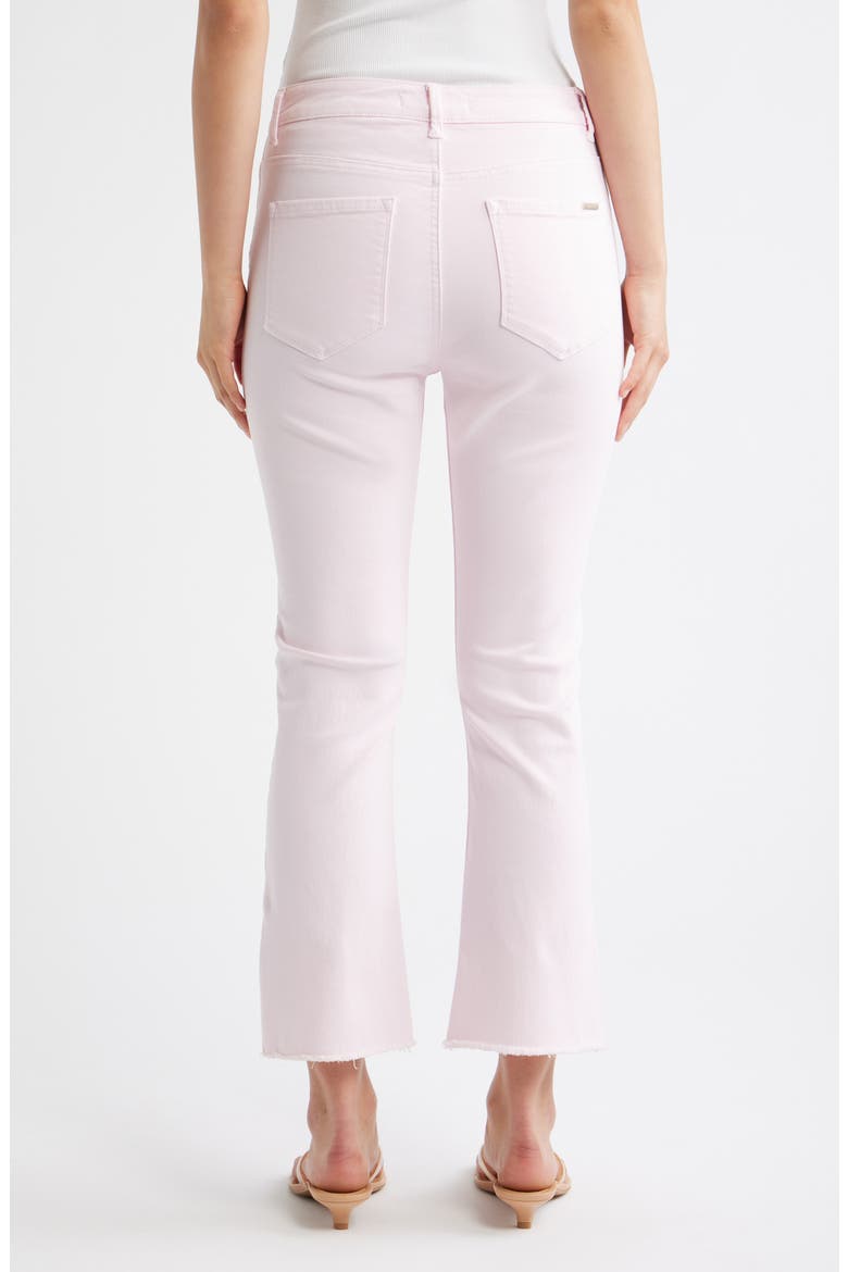 Raw Hem Flare Leg Jeans, Alternate, color, CHERRY BLOSSOM