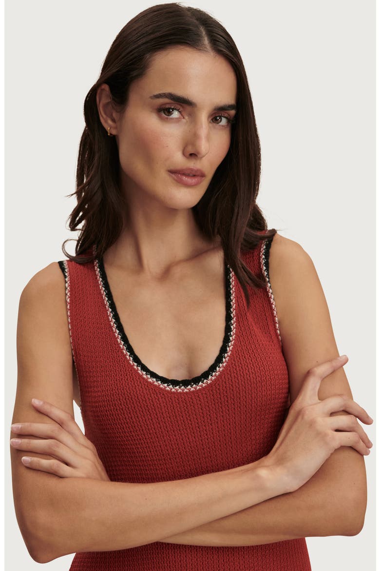 Mikel Knit Cotton Midi Dress, Alternate, color, BOSSA NOVA