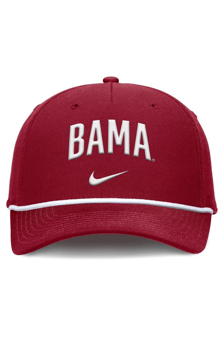 Men's Nike Crimson Alabama Crimson Tide Rise Campus Adjustable Hat, Alternate, color, Crimson