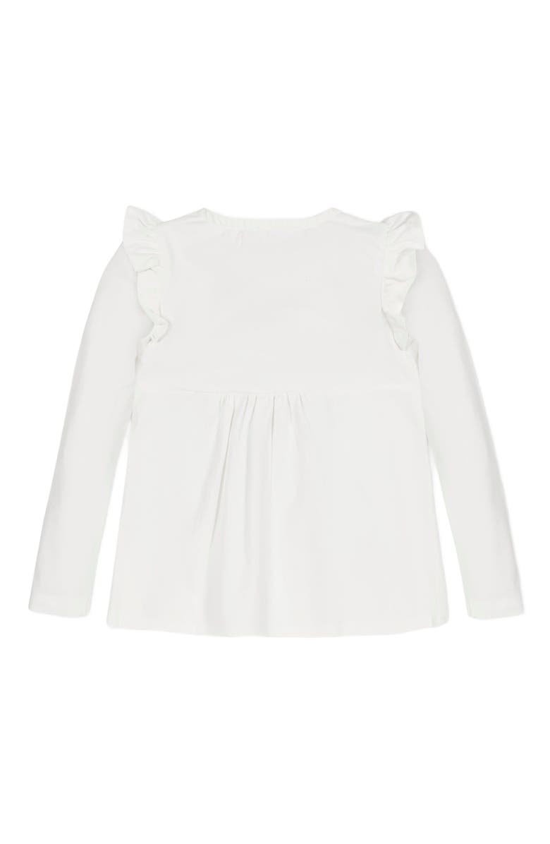 Hope & Henry Baby Girls' Organic Pintuck Flutter Knit Top, Infant, Alternate, color, 