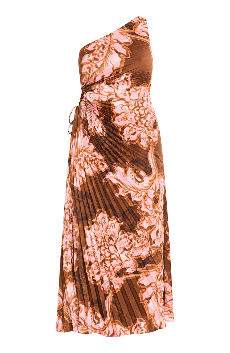 City Chic Alice Bloom One-Shoulder Maxi Dress, Alternate, color, Kew Bloom
