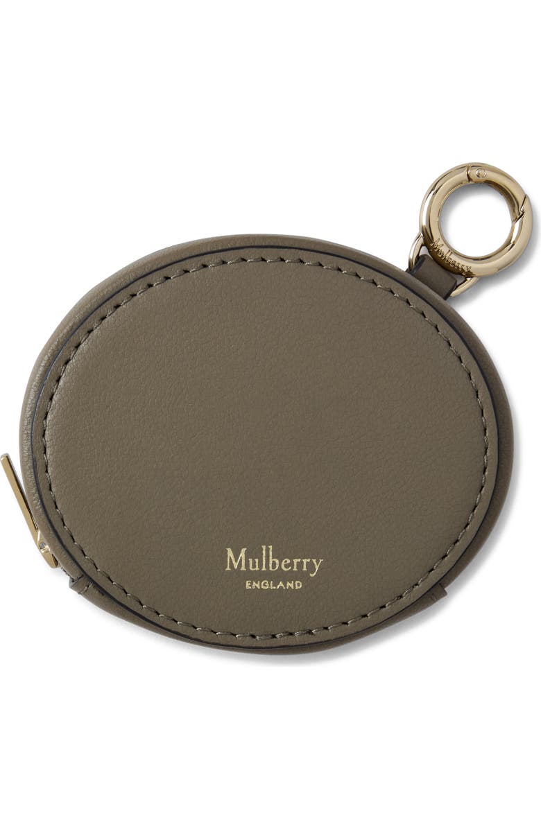 Mulberry Zipped Case Keyring, Main, color, Linen Green