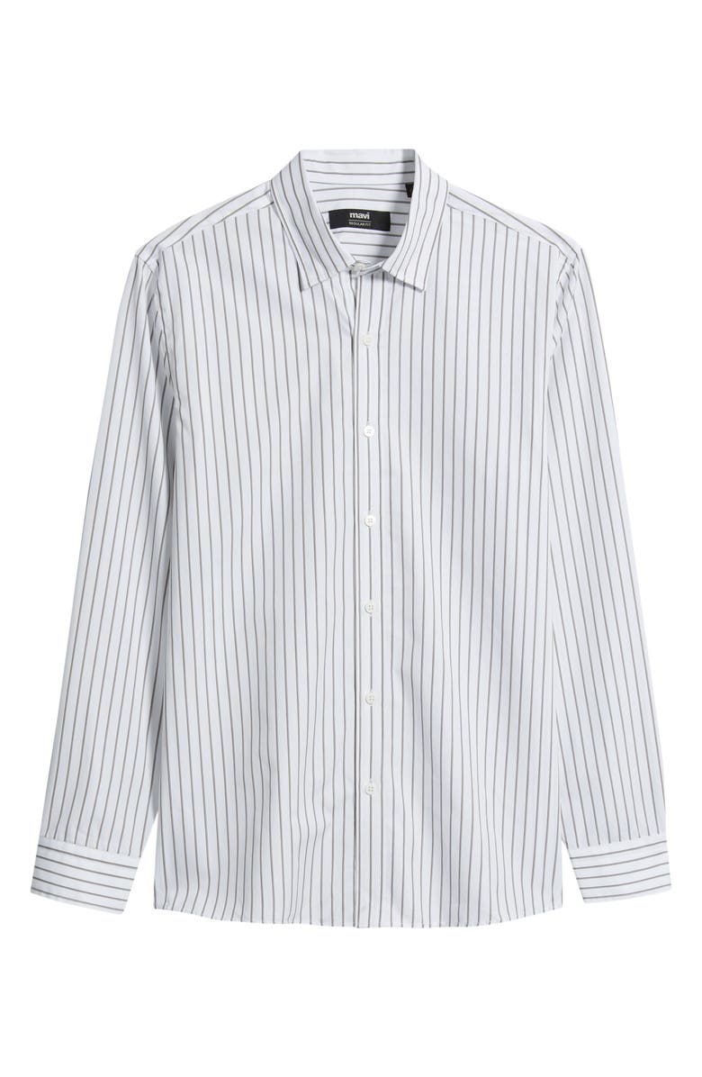Mavi Jeans Stripe Regular Fit Cotton Button-Up Shirt, Main, color,
