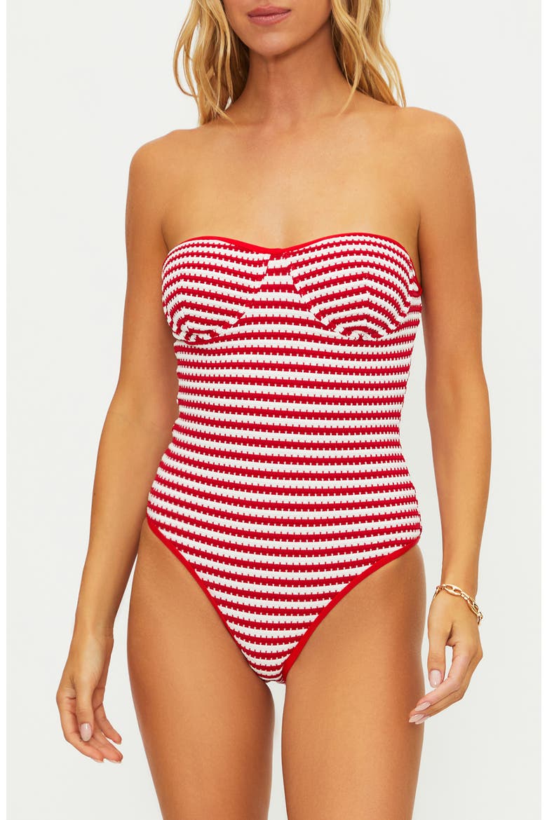 Hayes One-Piece Swimsuit, Main, color, CRIMSON STRIPE