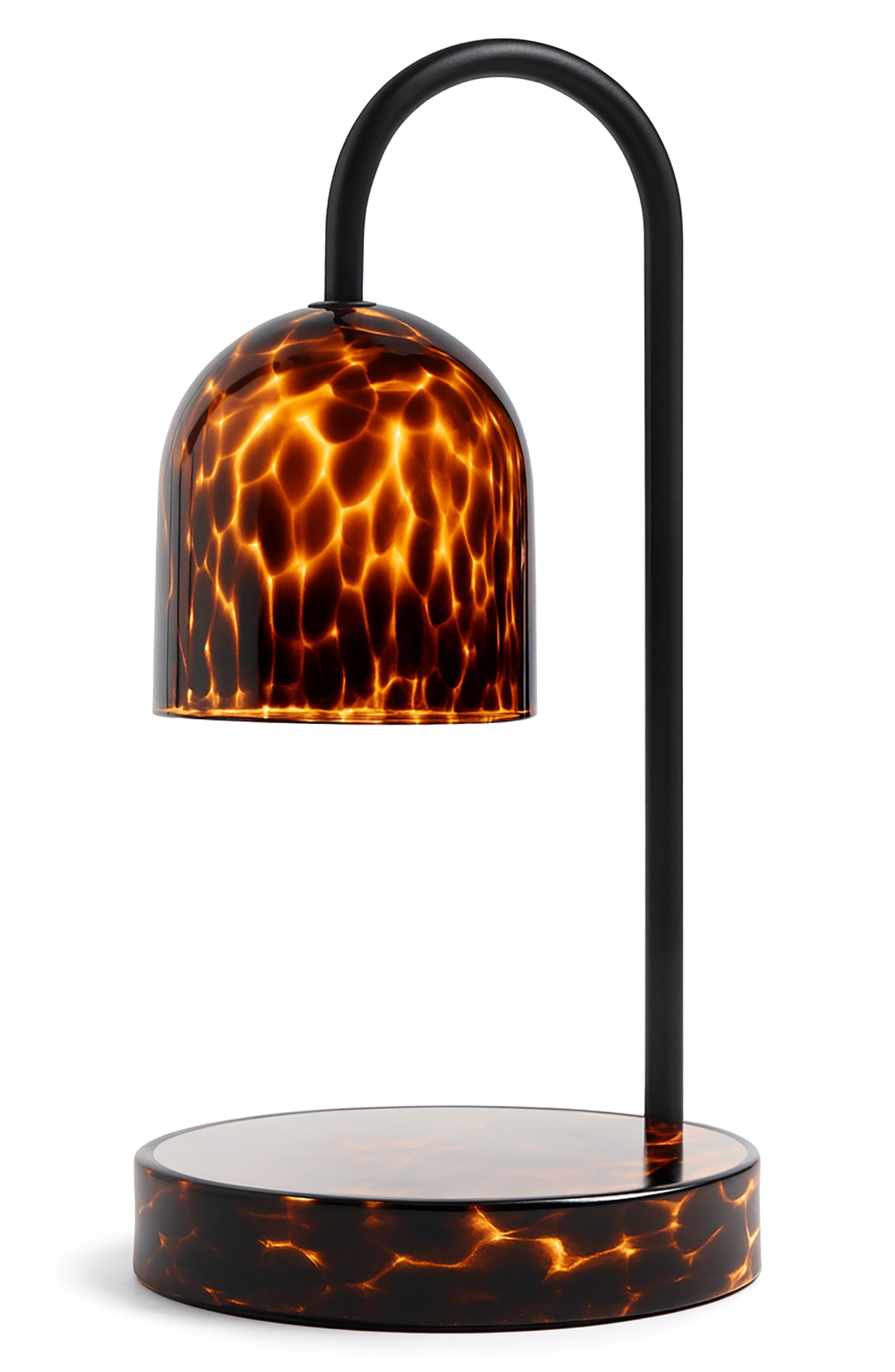 Tortoise Shell Glass Candle Warmer