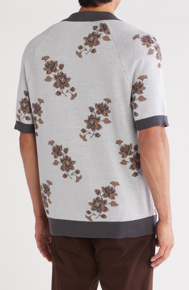 JASON WU Short Sleeve Button-Up Sweater, Alternate, color,