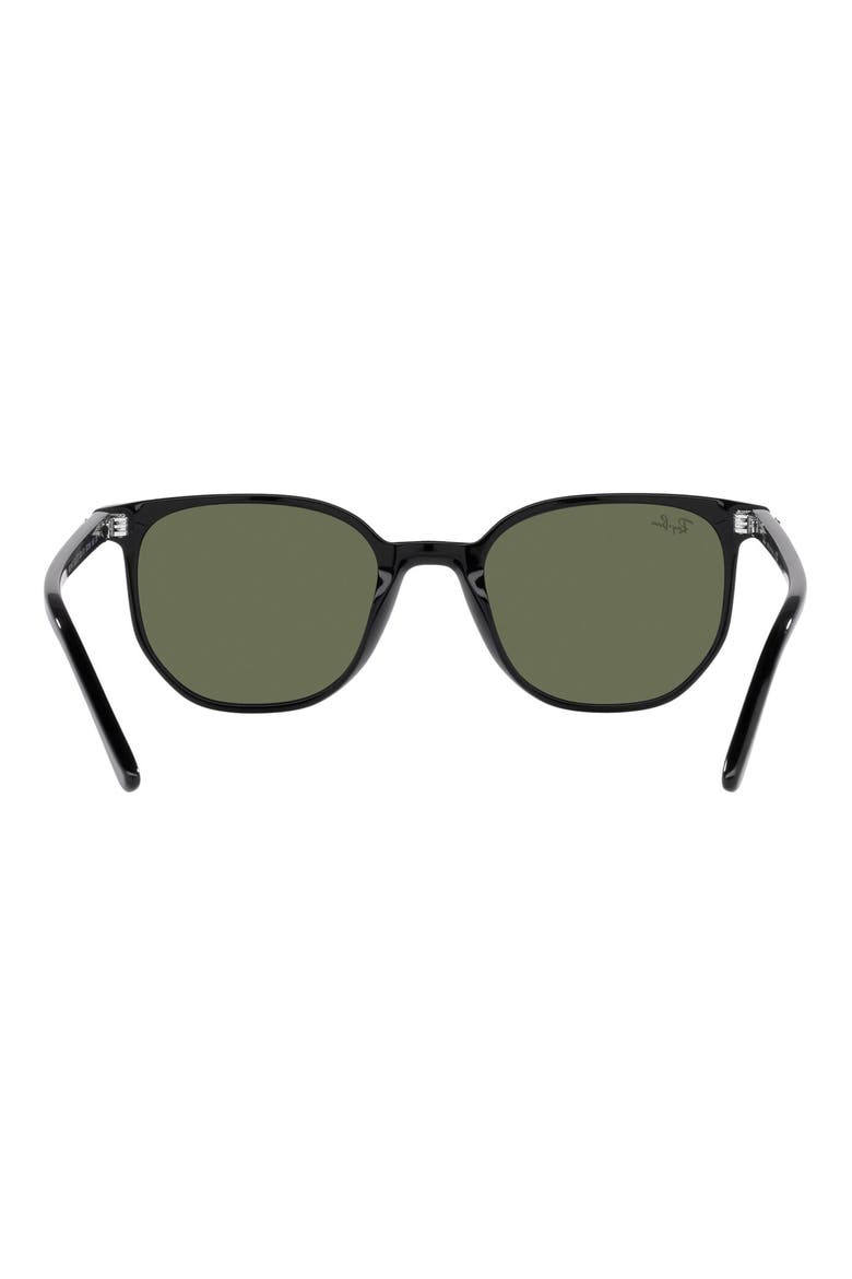 54mm Square Sunglasses, Alternate, color, SHINY BLACK