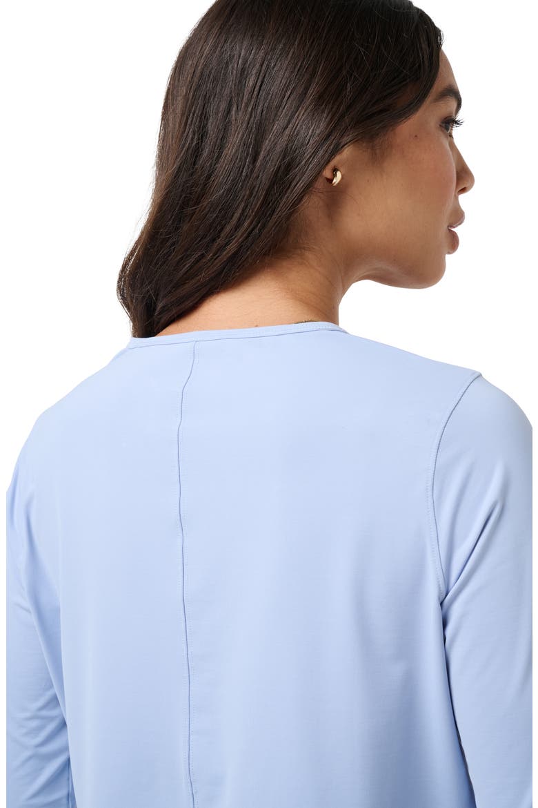 MoveKnit Solstice Crop Long Sleeve T-Shirt, Alternate, color, BRUNNERA BLUE