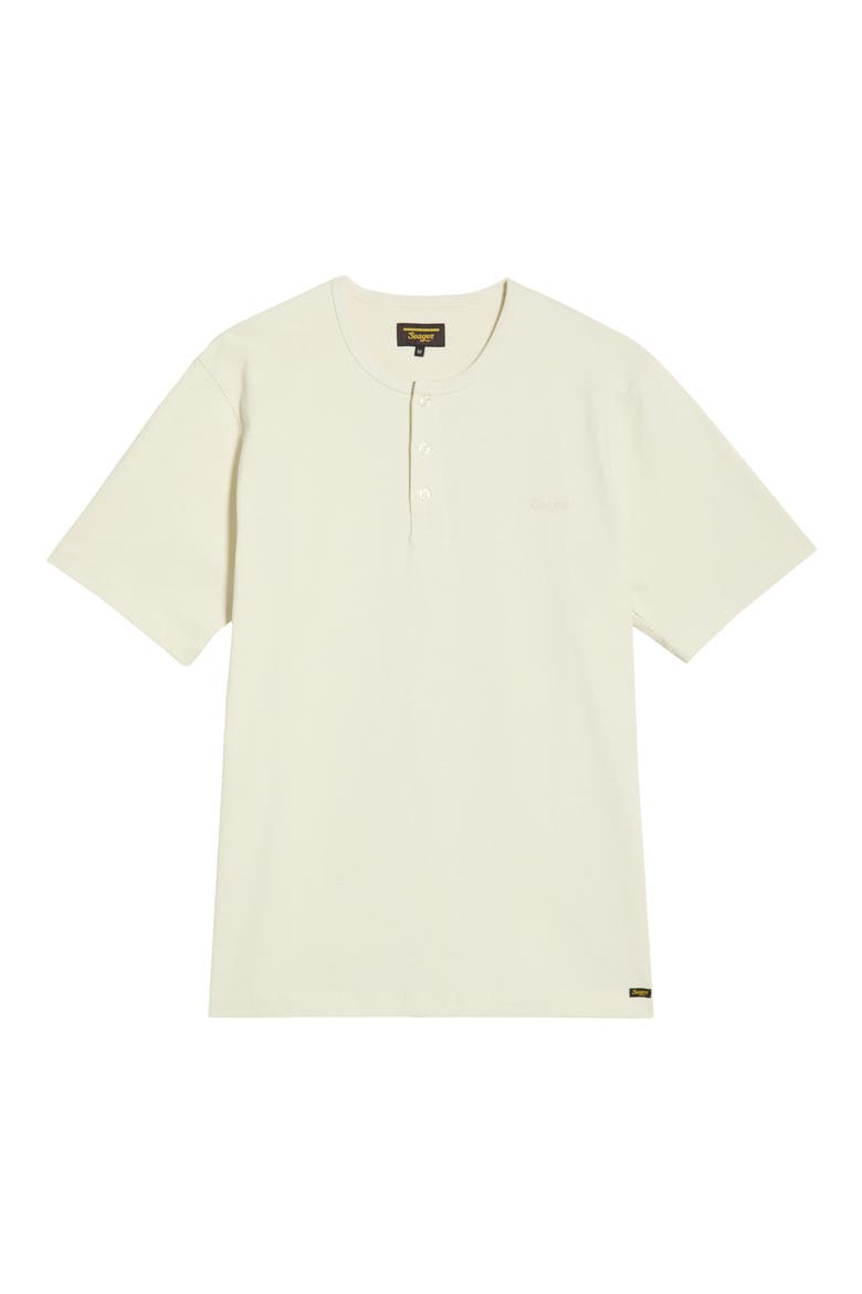 Cotton Henley, Alternate, color, WHITE