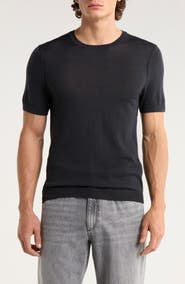 rag & bone Aulton Short Sleeve Wool Blend Sweater