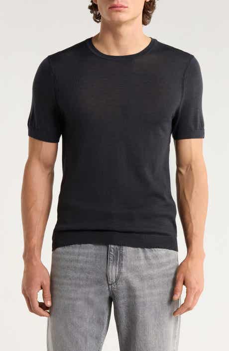 rag & bone Aulton Short Sleeve Wool Blend Sweater
