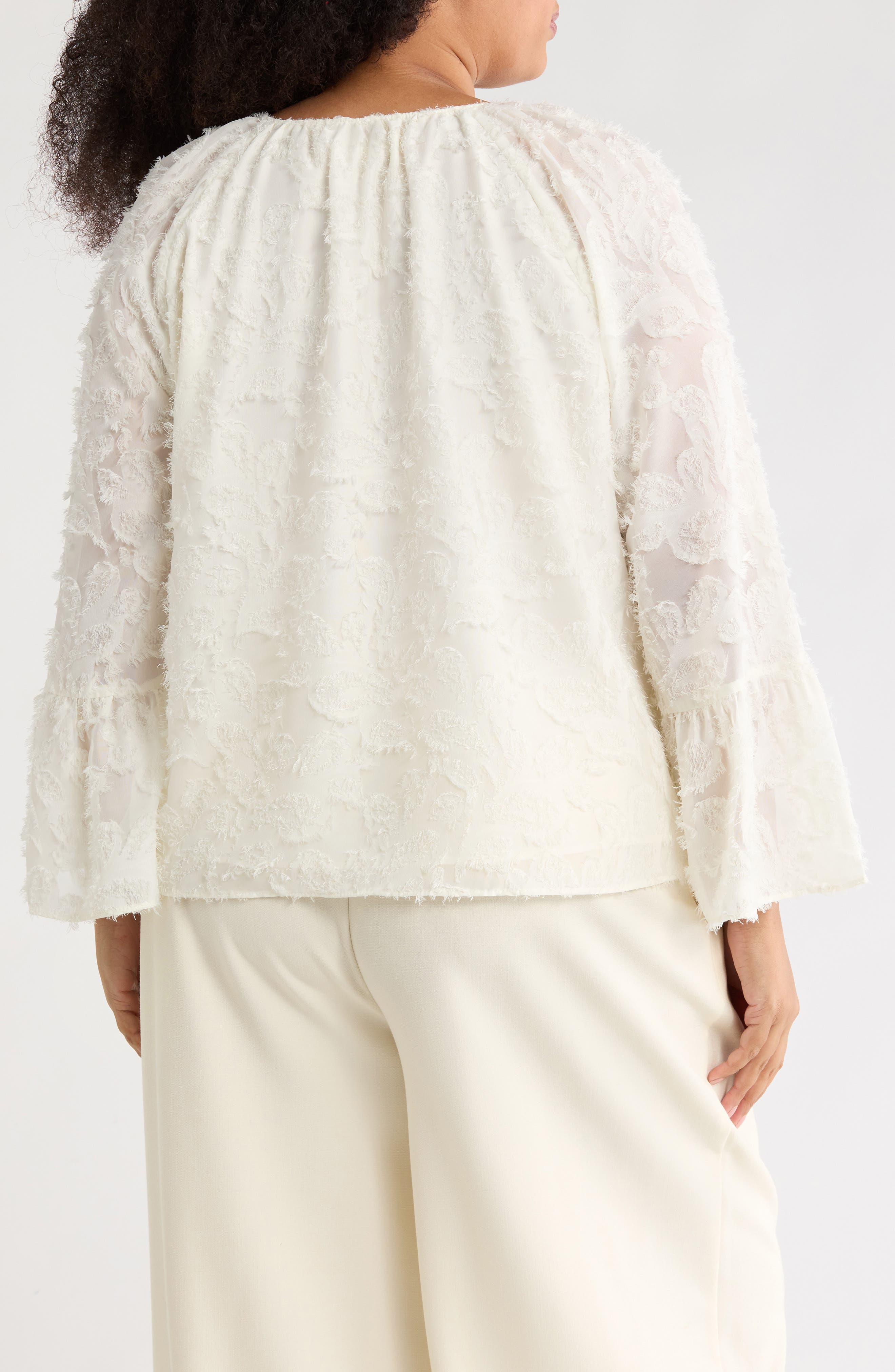 Tie Neck Long Sleeve Top - image 4