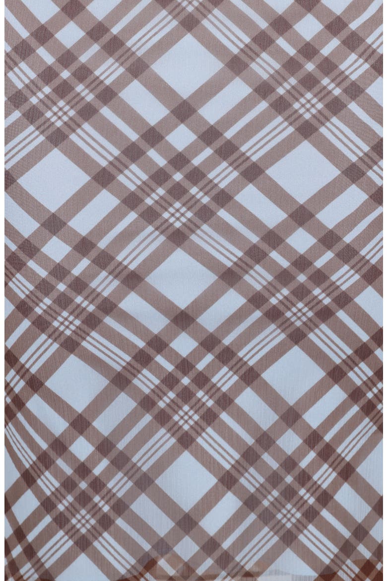 Caitriona Plaid Cowl Neck Top, Alternate, color, BLUE PLAID