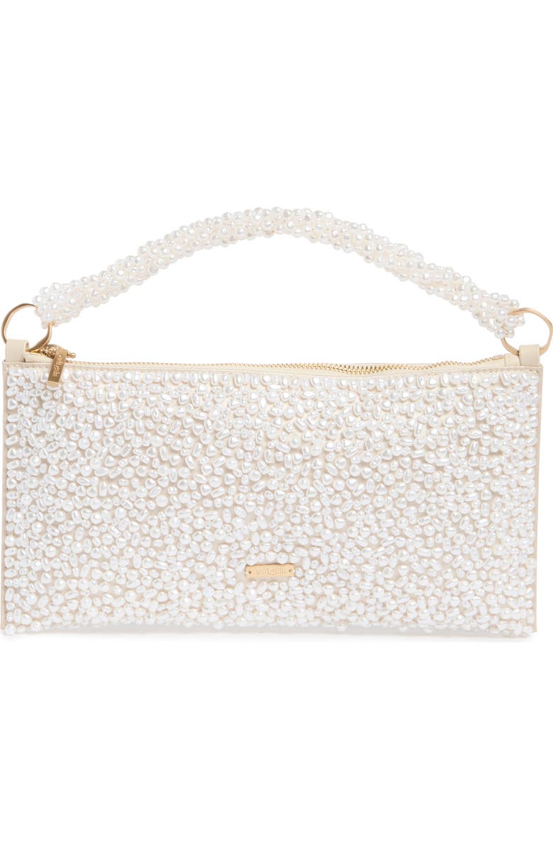 Cult Gaia Hera Nano Imitation Pearl Shoulder Bag, Main, color, Pearl