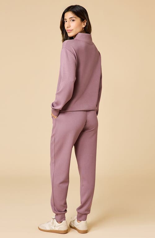 Softies Athleisure Dreamtech 1/4 Zip Jogger Set In Pink