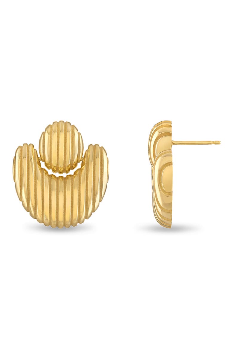 Isla Nest Earrings, Main, color, GOLD