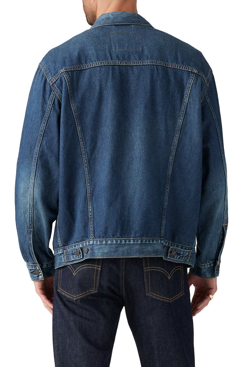 Relaxed Fit Denim Trucker Jacket, Alternate, color, THAT FEELS LIGHT