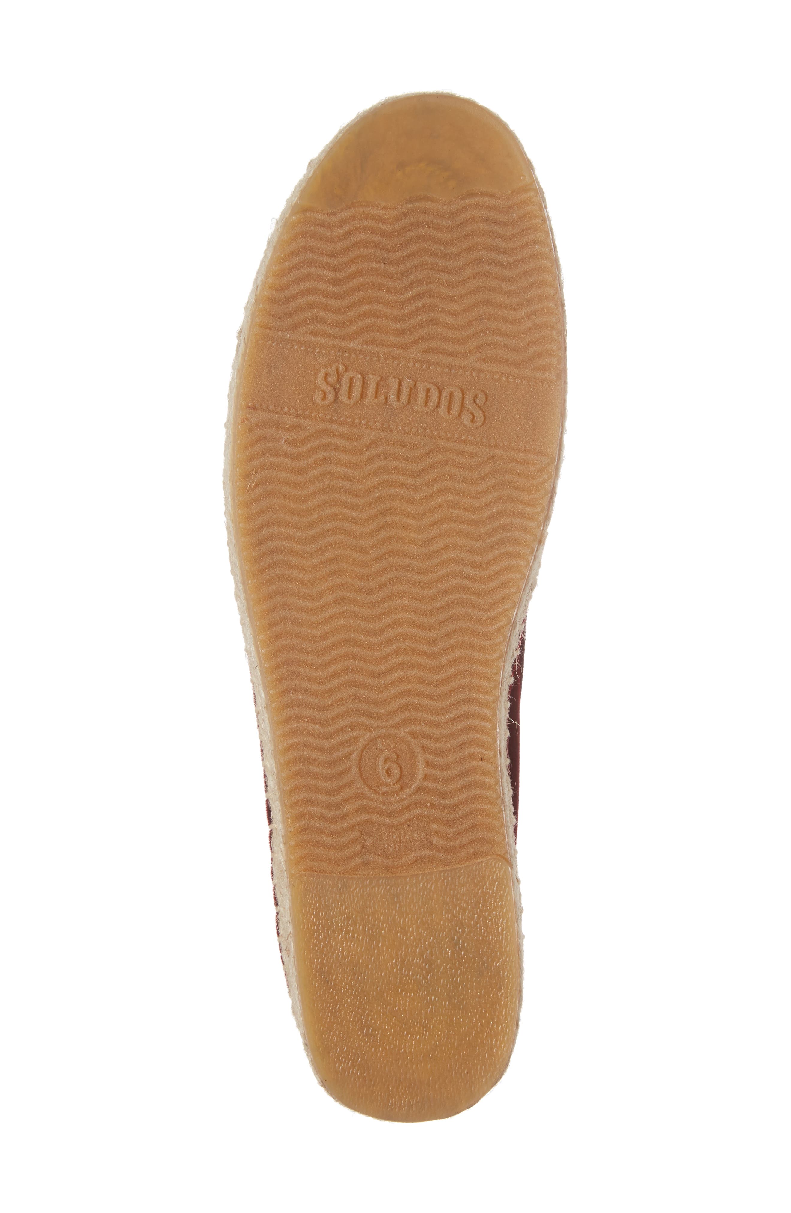 Soludos Velvet Smoking Slipper Espadrille, Alternate, color, 