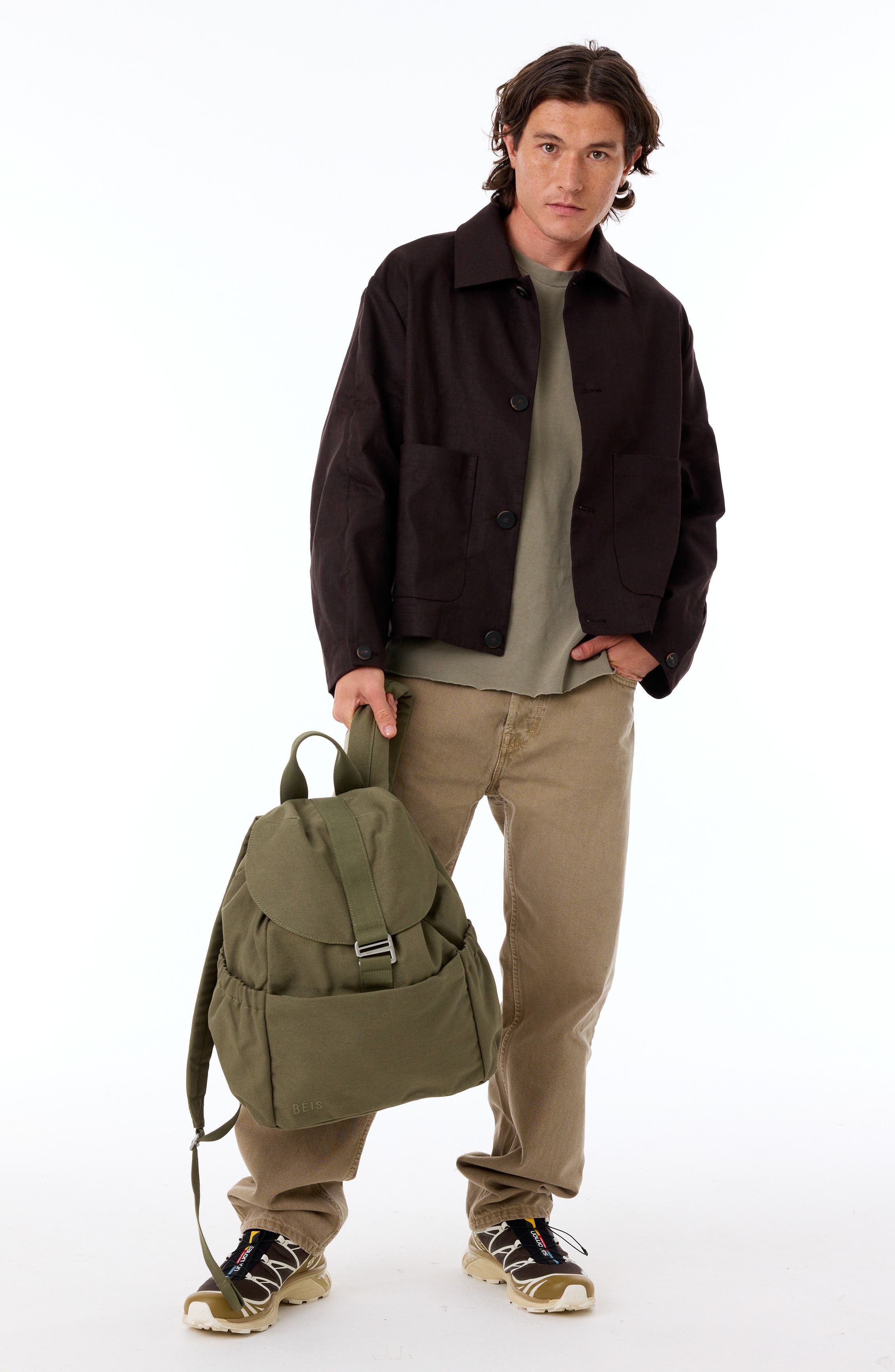 Béis The Rucksack Backpack, Alternate, color, 