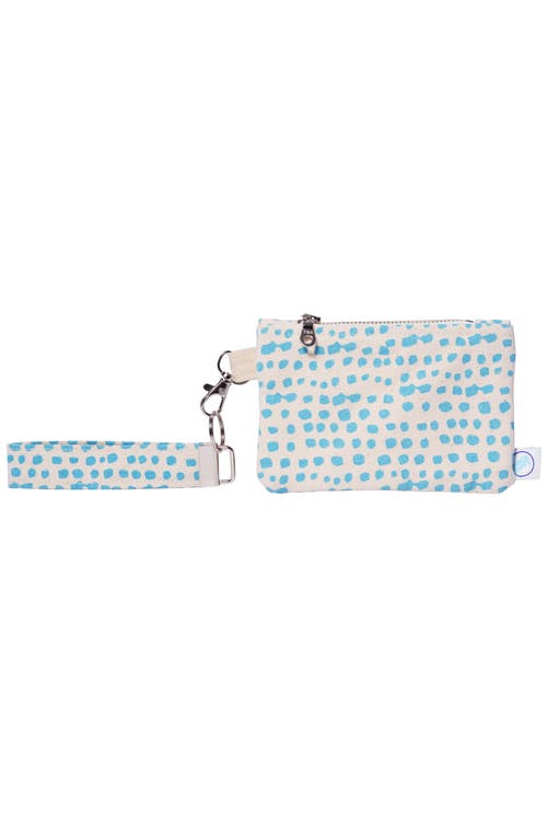 Dance Happy Incana Wristlet With Key Fob In Light Blue