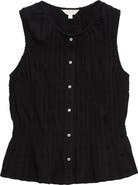 PER UNA BY M&S Shirred Button Top