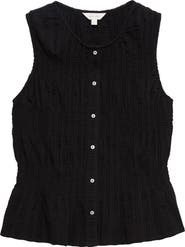 PER UNA BY M&S Shirred Button Top