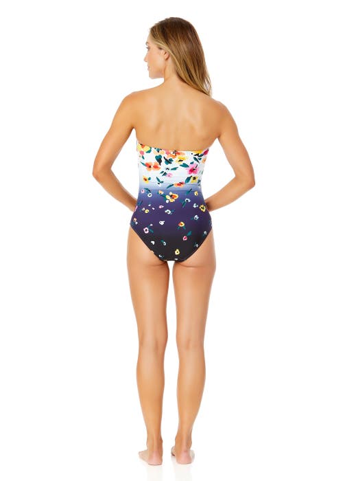 ANNE COLE TWIST FRONT SHIRRED ONE PIECE SWIMSUIT