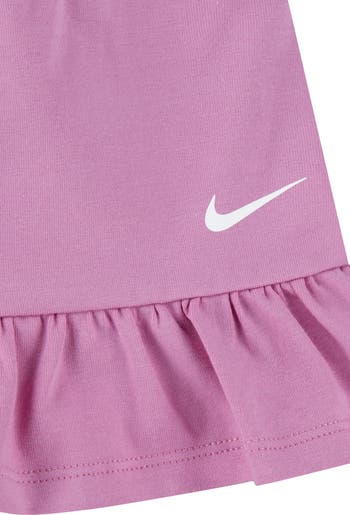 Stretch Cotton Jersey T-Shirt & Ruffle Skirt Set