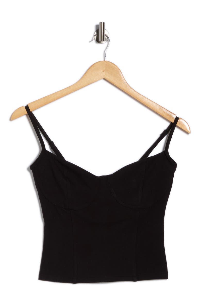 Super Stretch Jersey Bustier Camisole, Alternate, color, BLACK001