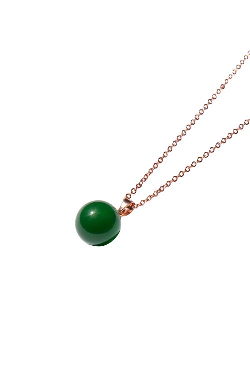 Seree Greene Green Jade Pendant Necklace