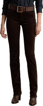 Lauren Ralph Lauren Stretch Corduroy Straight Leg Pants