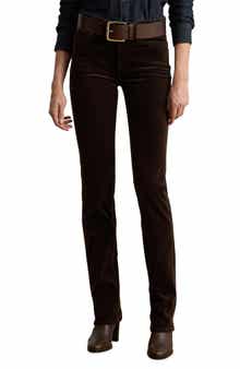 Lauren Ralph Lauren Stretch Corduroy Straight Leg Pants