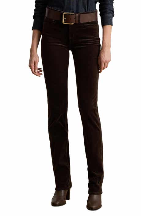 Lauren Ralph Lauren Stretch Corduroy Straight Leg Pants
