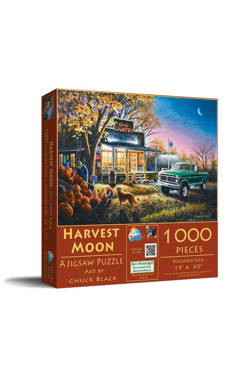 Harvest Moon 1000 piece Jigsaw Puzzle for Adults, Main, color, Multicolor