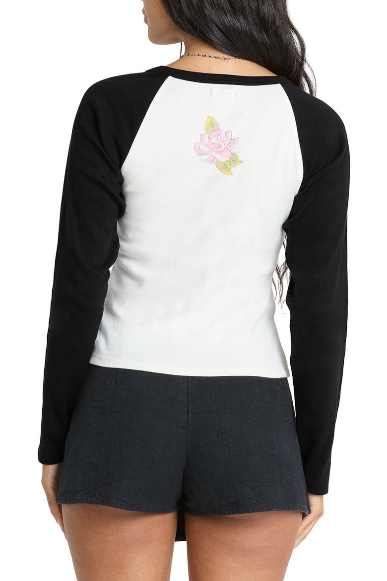 Paradise Dream Graphic Raglan T-shirt, Alternate, color, BLACK SANDS