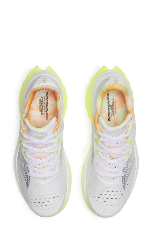 Saucony Endorphin Speed 4 Running Shoe In White/sunny