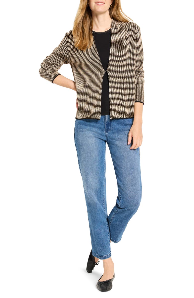 NIC+ZOE Pixel Hooked Up Cotton Blend Cardigan, Alternate, color, Neutral Multi