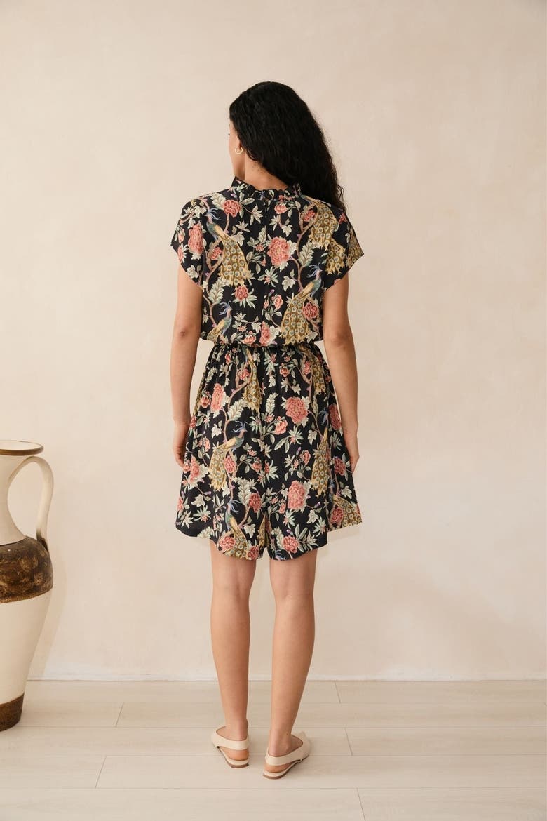 Samara Black Playsuit, Alternate, color, Black